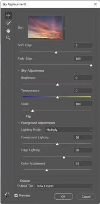 photoshop sky replacement ai